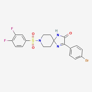 3-(4-Bromophenyl)-8-((3,4-difluorophenyl)sulfonyl)-1,4,8-triazaspiro[4.5]dec-3-en-2-one