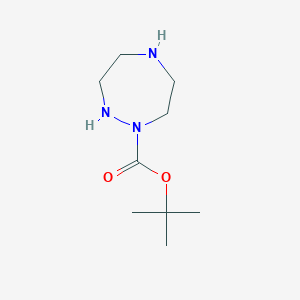 molecular formula C9H19N3O2 B2364537 Tert-butyl 1,2,5-triazepane-1-carboxylate CAS No. 1138150-46-5