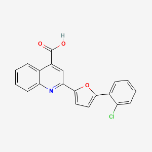 2-[5-(2-Chlorophenyl)furan-2-yl]quinoline-4-carboxylic acid