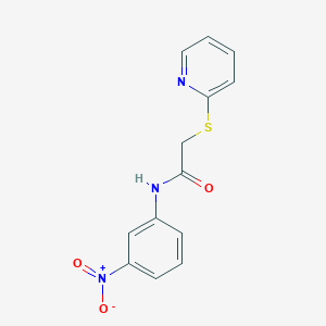 N-(3-nitrophenyl)-2-(pyridin-2-ylsulfanyl)acetamide