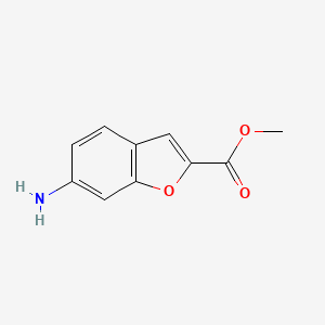 molecular formula C10H9NO3 B2364553 Methyl 6-aminobenzofuran-2-carboxylate CAS No. 1167411-36-0
