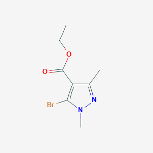 molecular formula C8H11BrN2O2 B2364559 ethyl 5-bromo-1,3-dimethyl-1H-pyrazole-4-carboxylate CAS No. 1779129-07-5