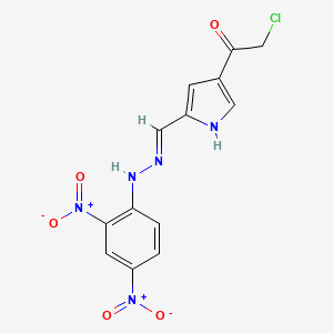 molecular formula C13H10ClN5O5 B2364566 4-(2-chloroacetyl)-1H-pyrrole-2-carbaldehyde N-(2,4-dinitrophenyl)hydrazone CAS No. 866142-88-3