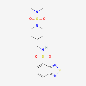 N-((1-(N,N-dimethylsulfamoyl)piperidin-4-yl)methyl)benzo[c][1,2,5]thiadiazole-4-sulfonamide