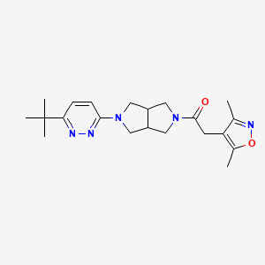 1-[5-(6-tert-butylpyridazin-3-yl)-octahydropyrrolo[3,4-c]pyrrol-2-yl]-2-(3,5-dimethyl-1,2-oxazol-4-yl)ethan-1-one