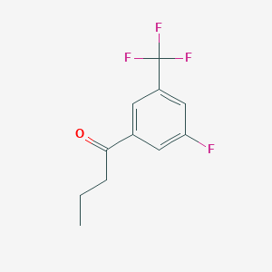 molecular formula C11H10F4O B2364579 3'-Fluoro-5'-(trifluoromethyl)butyrophenone CAS No. 1443311-08-7