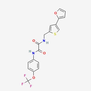 N-[[4-(Furan-2-yl)thiophen-2-yl]methyl]-N'-[4-(trifluoromethoxy)phenyl]oxamide