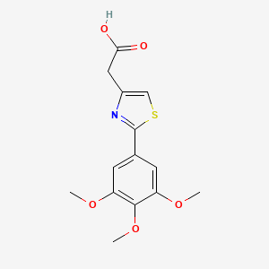 2-[2-(3,4,5-trimethoxyphenyl)-1,3-thiazol-4-yl]acetic Acid