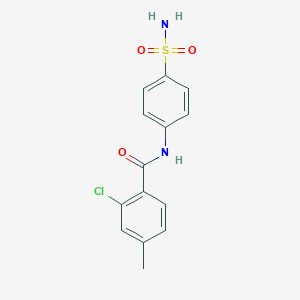 molecular formula C14H13ClN2O3S B236460 N-[4-(aminosulfonyl)phenyl]-2-chloro-4-methylbenzamide 