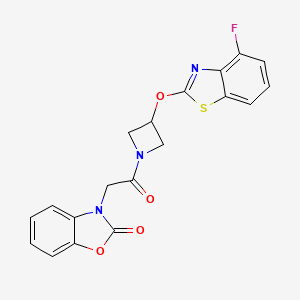 3-(2-(3-((4-fluorobenzo[d]thiazol-2-yl)oxy)azetidin-1-yl)-2-oxoethyl)benzo[d]oxazol-2(3H)-one