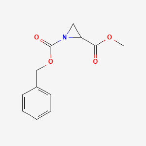 molecular formula C12H13NO4 B2364601 1-Benzyl 2-methyl aziridine-1,2-dicarboxylate CAS No. 104597-98-0; 170701-87-8