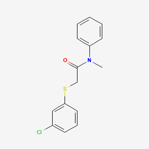 2-[(3-chlorophenyl)sulfanyl]-N-methyl-N-phenylacetamide