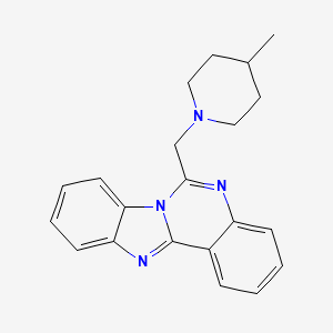 6-[(4-Methylpiperidin-1-yl)methyl]benzimidazo[1,2-c]quinazoline
