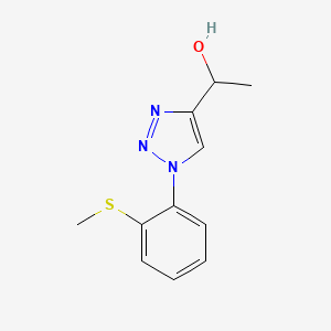 1-{1-[2-(methylsulfanyl)phenyl]-1H-1,2,3-triazol-4-yl}ethan-1-ol