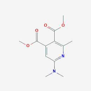 3,4-Dimethyl 6-(dimethylamino)-2-methylpyridine-3,4-dicarboxylate