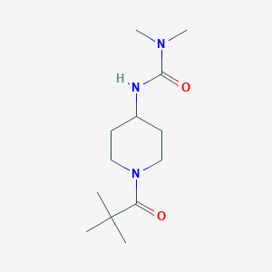 3-[1-(2,2-Dimethylpropanoyl)piperidin-4-yl]-1,1-dimethylurea