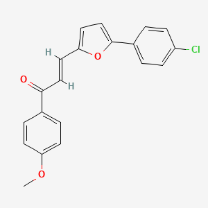 molecular formula C20H15ClO3 B2364648 (E)-3-(5-(4-氯苯基)呋喃-2-基)-1-(4-甲氧基苯基)丙-2-烯-1-酮 CAS No. 1810710-61-2