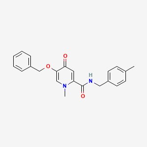 molecular formula C22H22N2O3 B2364649 5-(苄氧基)-1-甲基-N-(4-甲基苄基)-4-氧代-1,4-二氢吡啶-2-甲酰胺 CAS No. 1021249-09-1