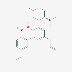 molecular formula C13H16N2O4 B236465 Monoterpenylmagnolol CAS No. 135566-92-6