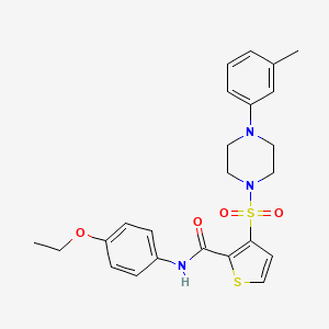 N-(4-ethoxyphenyl)-3-{[4-(3-methylphenyl)piperazin-1-yl]sulfonyl}thiophene-2-carboxamide