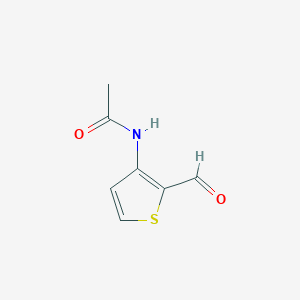 molecular formula C7H7NO2S B2364675 N-(2-formylthiophen-3-yl)acetamide CAS No. 53827-35-3