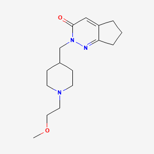 2-{[1-(2-methoxyethyl)piperidin-4-yl]methyl}-2H,3H,5H,6H,7H-cyclopenta[c]pyridazin-3-one