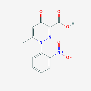 6-Methyl-1-(2-nitrophenyl)-4-oxo-1,4-dihydropyridazine-3-carboxylic acid