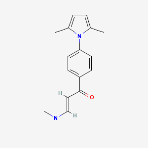 molecular formula C17H20N2O B2364695 (E)-3-(dimethylamino)-1-[4-(2,5-dimethyl-1H-pyrrol-1-yl)phenyl]-2-propen-1-one CAS No. 692287-23-3