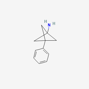 molecular formula C11H13N B2364701 3-Phenylbicyclo[1.1.1]pentan-1-amine CAS No. 784093-32-9; 83249-11-0