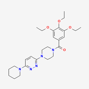 (4-(6-(Piperidin-1-yl)pyridazin-3-yl)piperazin-1-yl)(3,4,5-triethoxyphenyl)methanone