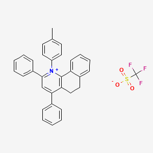 1-(4-Methylphenyl)-2,4-diphenyl-5,6-dihydro benzo[h]quinolinium trifluoromethanesulfonate