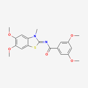 (Z)-N-(5,6-dimethoxy-3-methylbenzo[d]thiazol-2(3H)-ylidene)-3,5-dimethoxybenzamide