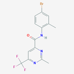N-(4-Bromo-2-methylphenyl)-2-methyl-6-(trifluoromethyl)pyrimidine-4-carboxamide
