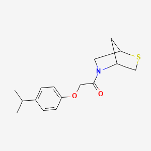 1-(2-Thia-5-azabicyclo[2.2.1]heptan-5-yl)-2-(4-isopropylphenoxy)ethanone