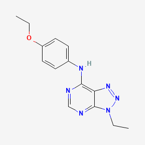 molecular formula C14H16N6O B2364737 N-(4-ethoxyphenyl)-3-ethyl-3H-[1,2,3]triazolo[4,5-d]pyrimidin-7-amine CAS No. 899975-08-7