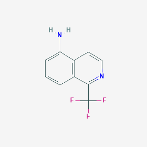 molecular formula C10H7F3N2 B2364742 1-(Trifluoromethyl)isoquinolin-5-amine CAS No. 1822686-60-1