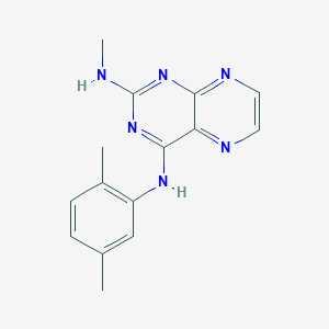 molecular formula C15H16N6 B2364762 N4-(2,5-dimethylphenyl)-N2-methylpteridine-2,4-diamine CAS No. 946290-41-1