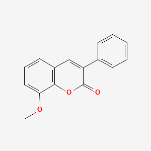 molecular formula C16H12O3 B2364764 8-甲氧基-3-苯基-2H-色烯-2-酮 CAS No. 23000-32-0