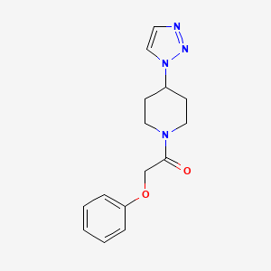 1-(4-(1H-1,2,3-triazol-1-yl)piperidin-1-yl)-2-phenoxyethanone