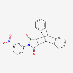 17-(3-Nitrophenyl)-17-azapentacyclo[6.6.5.0^{2,7}.0^{9,14}.0^{15,19}]nonadeca-2(7),3,5,9(14),10,12-hexaene-16,18-dione
