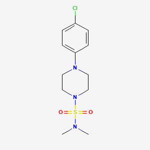 molecular formula C12H18ClN3O2S B2364809 4-(4-chlorophenyl)-N,N-dimethylpiperazine-1-sulfonamide CAS No. 339008-95-6