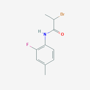 molecular formula C10H11BrFNO B2364813 2-Bromo-N-(2-fluoro-4-methylphenyl)propanamide CAS No. 1691647-34-3