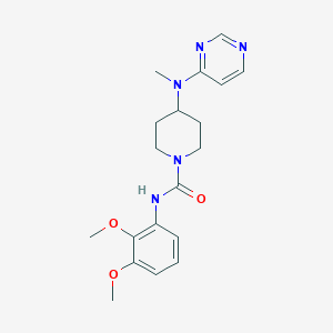 molecular formula C19H25N5O3 B2364821 N-(2,3-Dimethoxyphenyl)-4-[methyl(pyrimidin-4-yl)amino]piperidine-1-carboxamide CAS No. 2415602-35-4