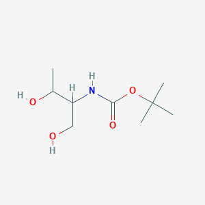 molecular formula C9H19NO4 B2364849 tert-butyl N-(1,3-dihydroxybutan-2-yl)carbamate CAS No. 1824514-94-4; 99216-67-8