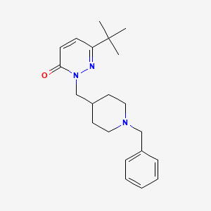 molecular formula C21H29N3O B2364853 2-[(1-Benzylpiperidin-4-yl)methyl]-6-tert-butyl-2,3-dihydropyridazin-3-one CAS No. 2097894-59-0