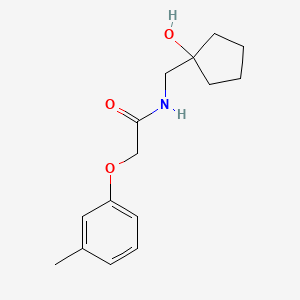 molecular formula C15H21NO3 B2364854 N-((1-hydroxycyclopentyl)methyl)-2-(m-tolyloxy)acetamide CAS No. 1219912-10-3