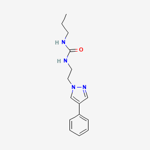 molecular formula C15H20N4O B2364865 1-(2-(4-phenyl-1H-pyrazol-1-yl)ethyl)-3-propylurea CAS No. 2034292-03-8