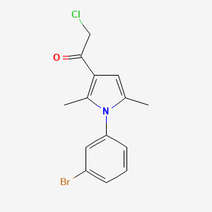 1-[1-(3-bromophenyl)-2,5-dimethyl-1H-pyrrol-3-yl]-2-chloroethan-1-one