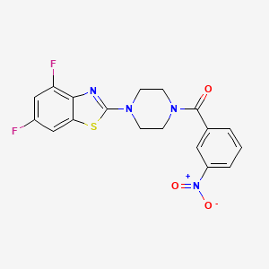 (4-(4,6-Difluorobenzo[d]thiazol-2-yl)piperazin-1-yl)(3-nitrophenyl)methanone