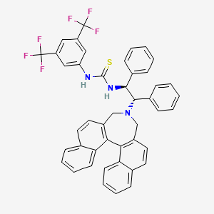 molecular formula C45H33F6N3S B2364890 1-[(1S,2S)-2-(13-Azapentacyclo[13.8.0.02,11.03,8.018,23]tricosa-1(15),2(11),3,5,7,9,16,18,20,22-decaen-13-yl)-1,2-diphenylethyl]-3-[3,5-bis(trifluoromethyl)phenyl]thiourea CAS No. 1069114-12-0